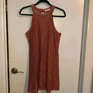 Juniors Rose Colored Dress